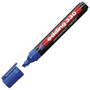 Marker permanentni 1-5 mm klinasti vrh Edding 330 plavi