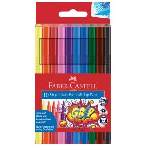 Flomaster školski  10boja Grip Faber-Castell 155310 blister