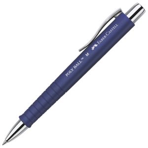 Olovka kemijska gumirana Poly Ball M Faber-Castell 241151 plava