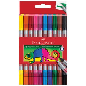 Flomaster školski  10boja obostrani Faber-Castell 151110 blister