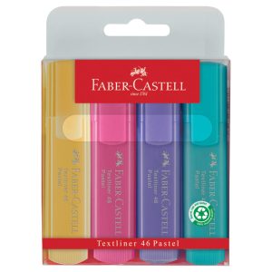 Signir 1-5mm 46 Pastel pvc etui Faber-Castell 1546/4boje blister