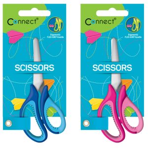 Škare školske 13 cm oble s mjerilom Soft Connect sortirano blister