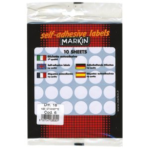 Etikete slep fi-18 mm pk10L Markin 10006 blister