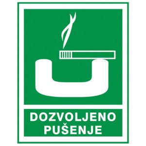 Naljepnice “Dozvoljeno pušenje” Simbol 3263