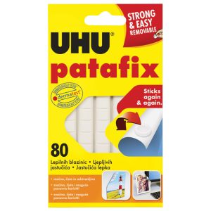 Ljepilo-jastučići 65g 80x Patafix UHU 48810 bijelo blister