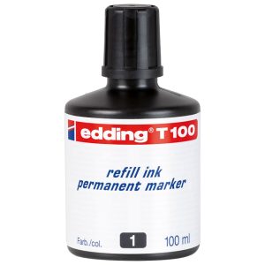 Tinta za marker permanentni  100ml Edding T100 crna