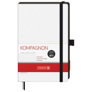 Notes A5 karo 96L  80g šamoa s gumicom Kompagnon Brunnen 10-55928 05 bijeli