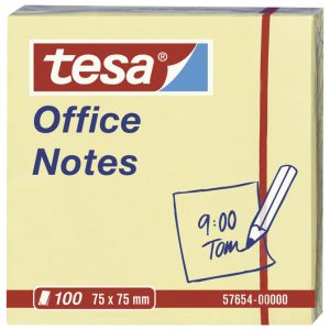 Blok samoljepljiv  75×75 mm 100L Office notes Tesa 57654 žuti