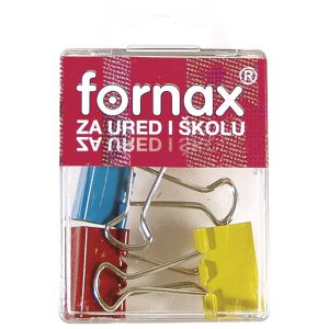 Kvačice za papir 25 mm pk4 Fornax BC-31 sortirano blister