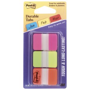 Zastavica 25,4×38 mm 3bojex22L super čvrste Post-it 3M.686-PGO blister