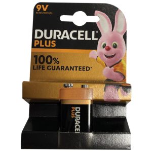 Baterija alkalna 9V Plus Duracell 6LR61 blister