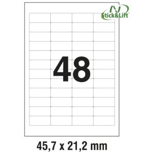 Etikete ILK  45,7×21,2mm odljepljive pk25L Zweckform L4736REV-25