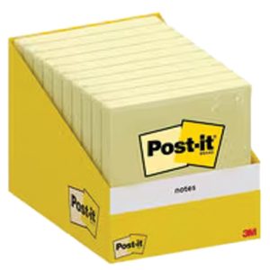 Blok samoljepljiv 76×76 mm 100L Post-it 3M.6820-CY-W10(654) žuti