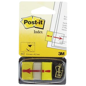 Zastavica 25,4×43,2mm 50L Post-it 3M.680-33 “!” žuta blister