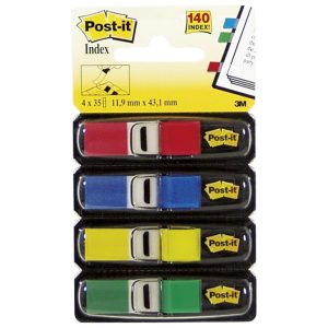 Zastavica 11,9×43,2mm 4bojex35L Post-it 3M.683-4 blister