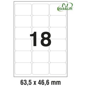 Etikete ILK  63,5×46,6 mm odljepljive pk25L Zweckform L6025REV-25