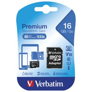 Kartica memorijska micro SDHC 16GB Verbatim 44082 blister