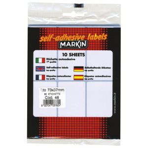 Etikete slep  73×37 mm pk10L Markin 10048 blister