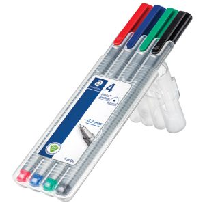 Flomaster fineliner 0,3 mm pk4 Triplus Staedtler 334 SB4