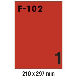 Etikete ILK 210×297 mm pk100L Fornax F-102 crvene