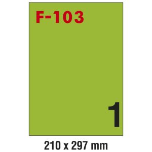 Etikete ILK 210×297 mm pk100L Fornax F-103 zelene