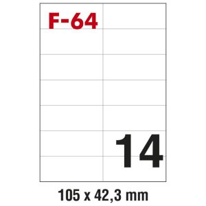 Etikete ILK 105×42,3 mm pk100L Fornax F-64