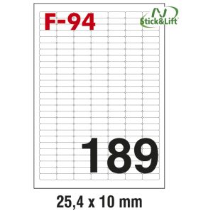 Etikete ILK  25,4×10 mm odljepljive pk100L Fornax F-94