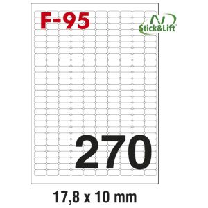 Etikete ILK  17,8×10 mm odljepljive pk100L Fornax F-95