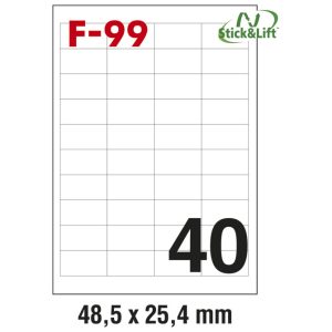 Etikete ILK  48,5×25,4mm odljepljive pk100L Fornax F-99