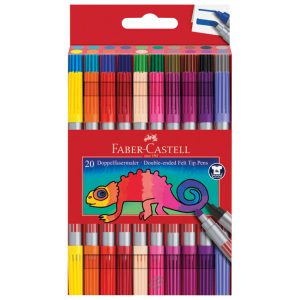 Flomaster školski  20boja obostrani Faber-Castell 151119 blister