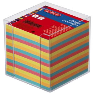 Blok kocka pvc  9x9x9 cm s papirom u boji Herlitz 1600253