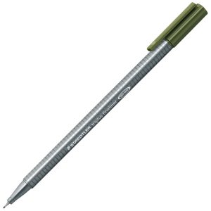 Flomaster fineliner 0,3 mm Triplus Staedtler 334-57 maslinasto zeleni