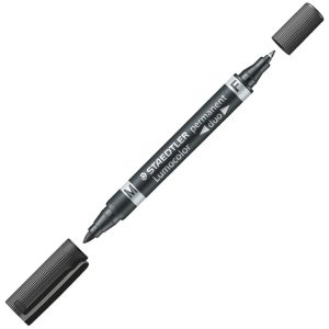 Marker permanentni obostrani 0,6 i 1,5 mm Lumocolor Staedtler 348-9 crni