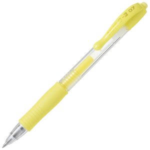 Roler gel grip 0,7mm G2 pastel Pilot BL-G2-7-PAY žuti