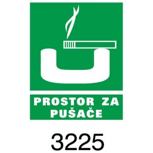 Naljepnice “Prostor za pušače” Simbol 3225