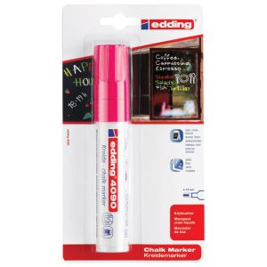 Marker-kreda za staklo 4-15mm Edding 4090/1 neon rozi blister