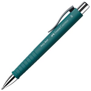 Olovka kemijska gumirana Poly Ball XB Faber Castell 241167 smaragdno zelena