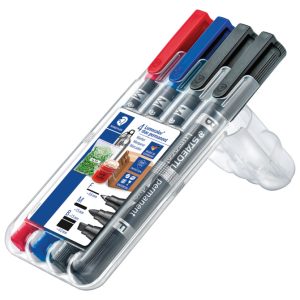 Marker permanentni obostrani pk4 Lumocolor Staedtler 348 SWP4 sortirano