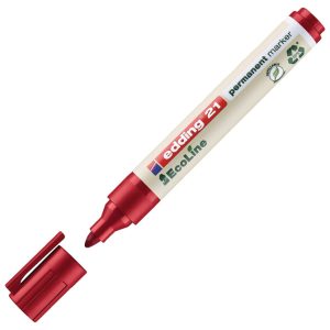 Marker permanentni 1,5-3mm okrugli vrh EcoLine Edding 21 crveni