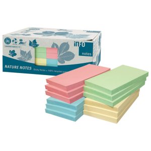 Blok samoljepljiv 125×75 mm 12x100L Nature Global Notes 5655-88box sortirano