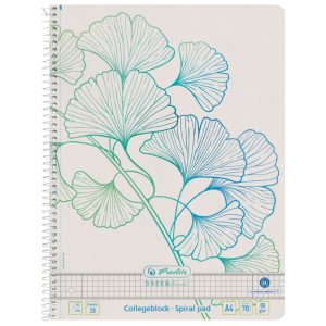 Blok kolegij A4 karo  70L Greenline Ginkgo Herlitz 50033485