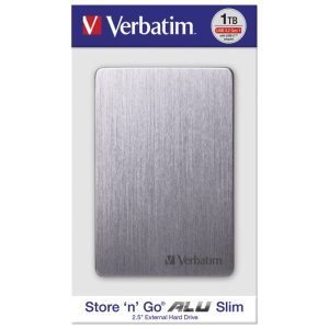 Hard disk 2.5″     1TB USB 3.2 Slim Verbatim 53662 aluminij