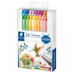 Flomaster fineliner 0,3 mm 24boje Triplus Design Journey Staedtler 334 C24-C