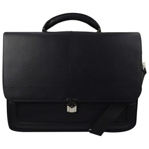 Torba poslovna za notebook 17″ kožna muška Galko 13-0529-1007 crna