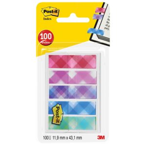 Zastavica 11,9×43,2mm 5bojax20L Post-it 3M.684 Plaid blister