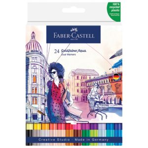 Marker obostrani akvarel 24boje Goldfaber Faber-Castell 164624 sortirano blister