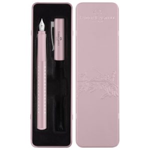 Nalivpero Sparkle (M) u metalnoj kutiji Faber Castell 201515 metalik rozo