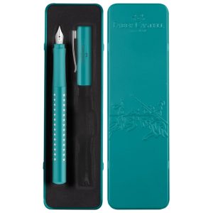 Nalivpero Sparkle (M) u metalnoj kutiji Faber Castell 201516 metalik tirkizno