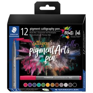 Set Calligraphy Pigment Arts pk12 Staedtler 375 C12