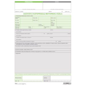 Obrazac F-37/NCR 1+2 ugovor o kupopr.mot.vozila Fokus